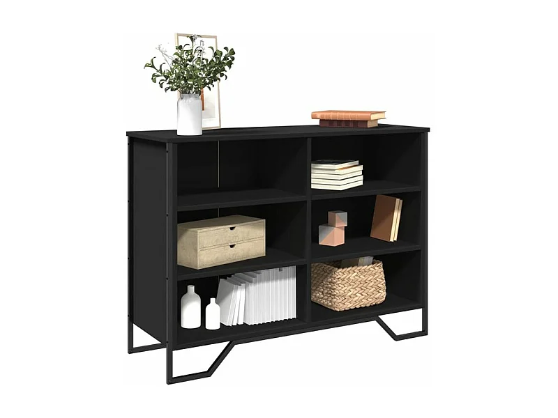 Buffet noir 101x35,5x74,5 bois d'ingénierie