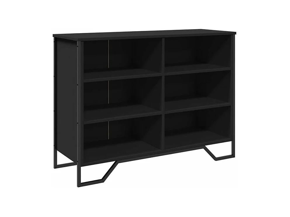 Buffet noir 101x35,5x74,5 bois d'ingénierie