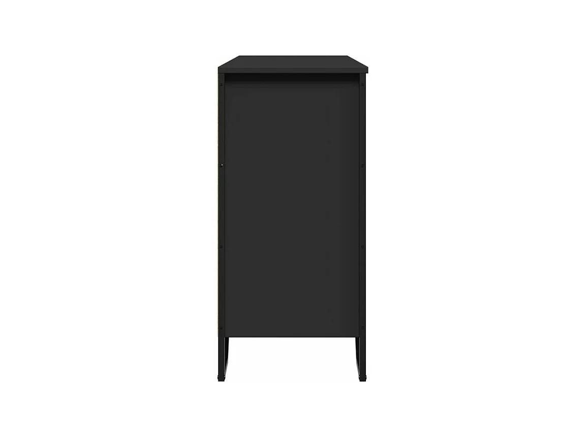 Buffet noir 101x35,5x74,5 bois d'ingénierie
