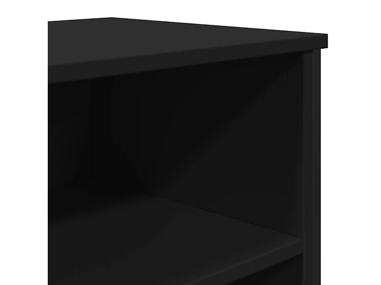 Buffet noir 101x35,5x74,5 bois d'ingénierie