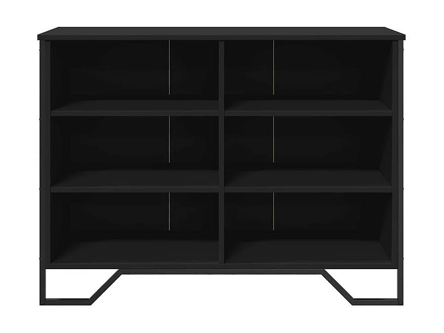 Buffet noir 101x35,5x74,5 bois d'ingénierie