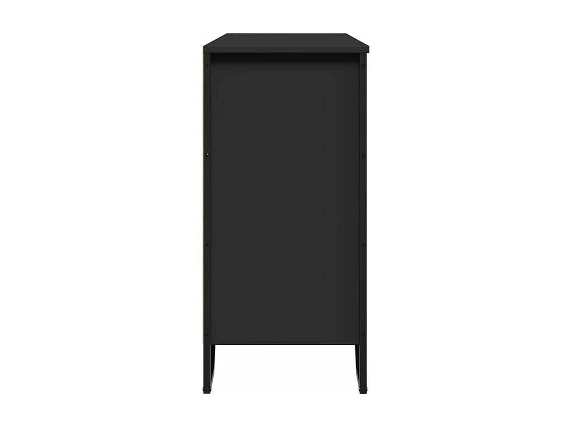 Buffet noir 101x35,5x74,5 bois d'ingénierie