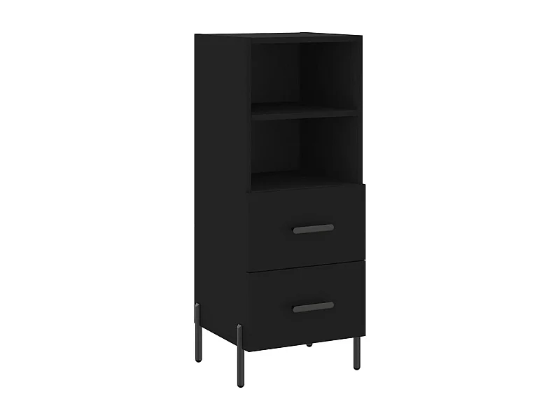 Buffet Noir 34,5x34x90 Bois d'ingénierie