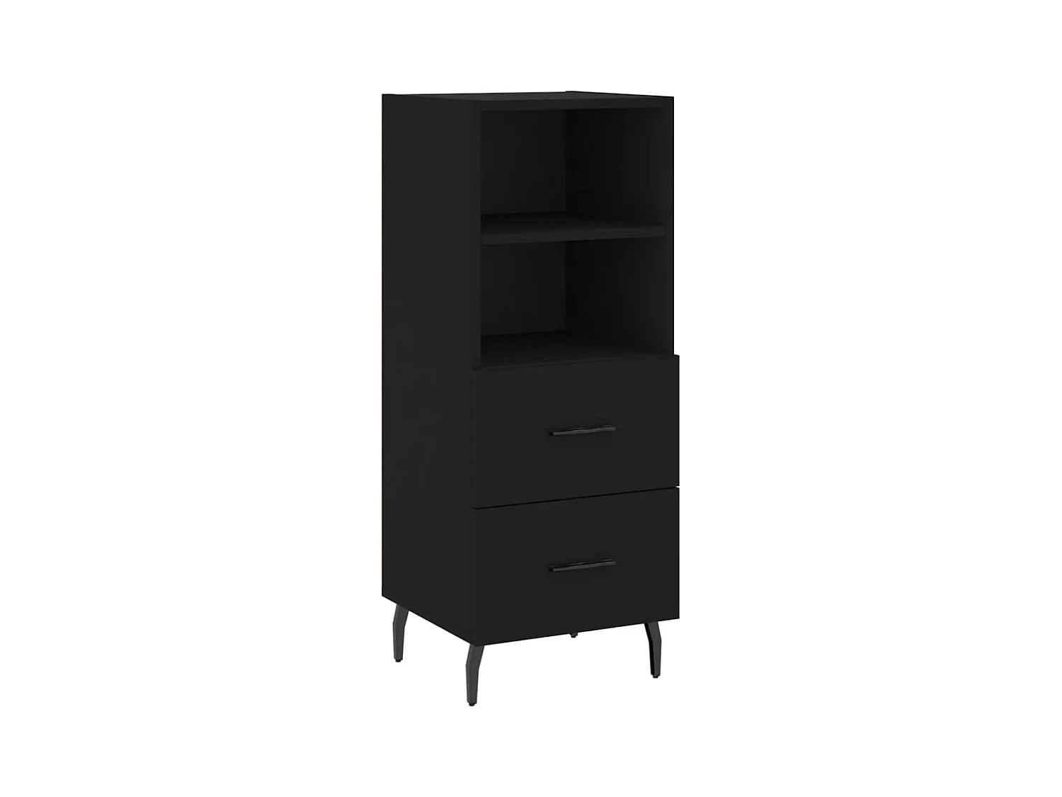 Buffet Noir 34,5x34x90 Bois d'ingénierie
