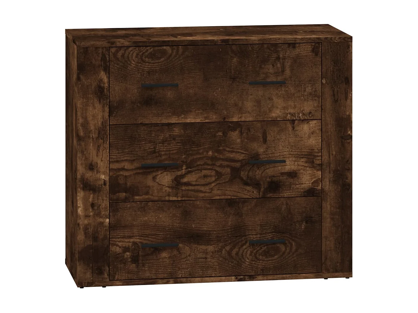 Buffets 2 pcs chêne fumé bois d'ingénierie