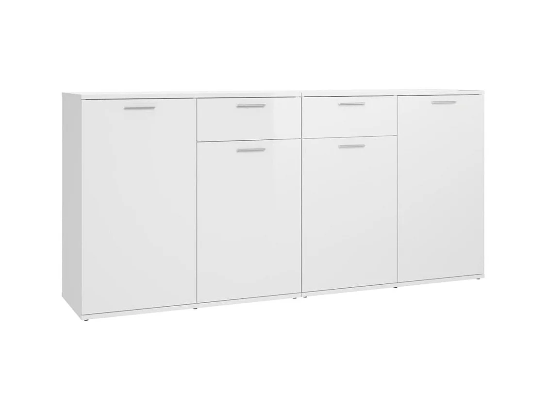 Buffet Blanc brillant 160x36x75
