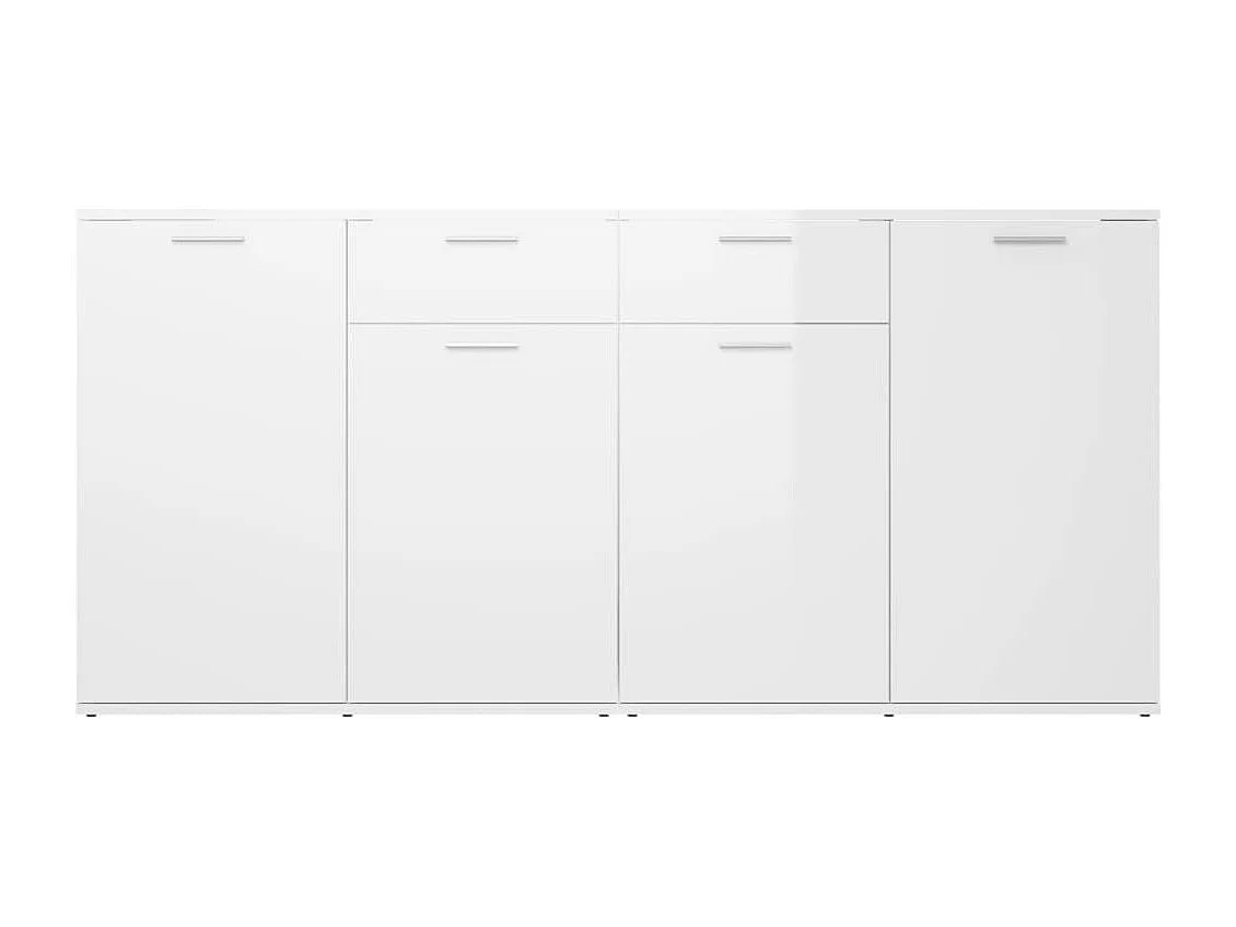 Buffet Blanc brillant 160x36x75