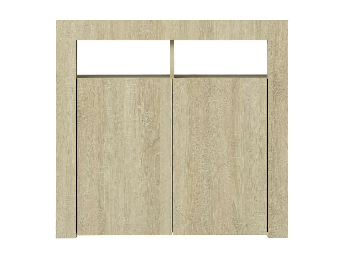 Buffet avec lumières LED Chêne sonoma 80x35x75