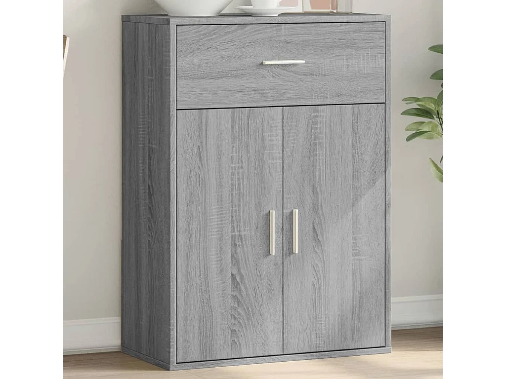 Buffet sonoma gris 60x30x84 bois d'ingénierie