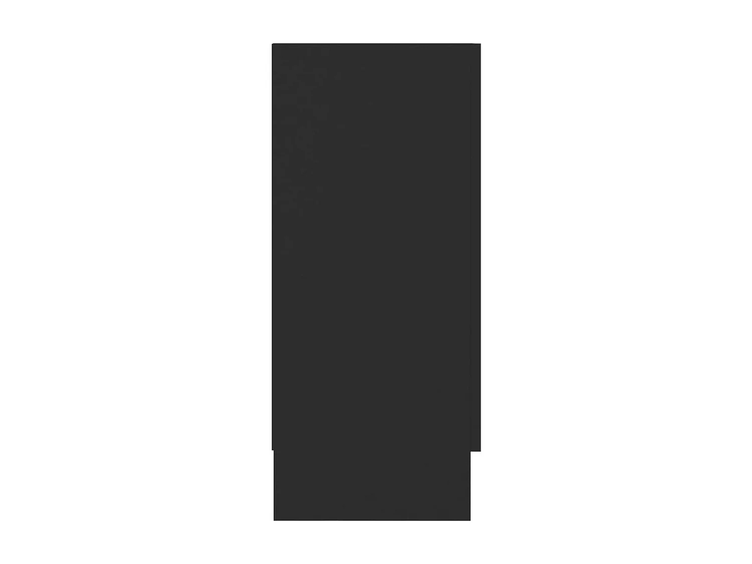 Armoire à vitrine Noir 120x30,5x70