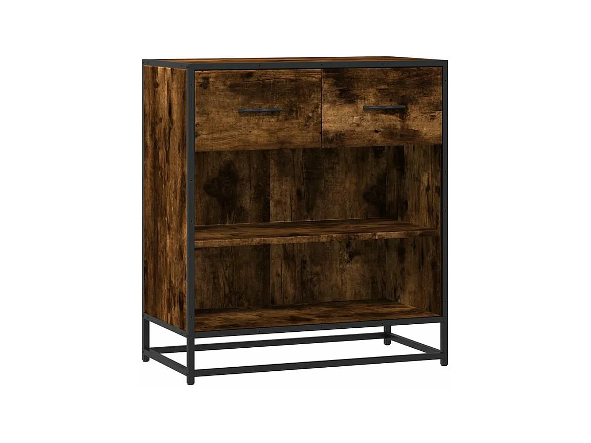 Buffet chêne fumé 68x35x76 bois d'ingénierie
