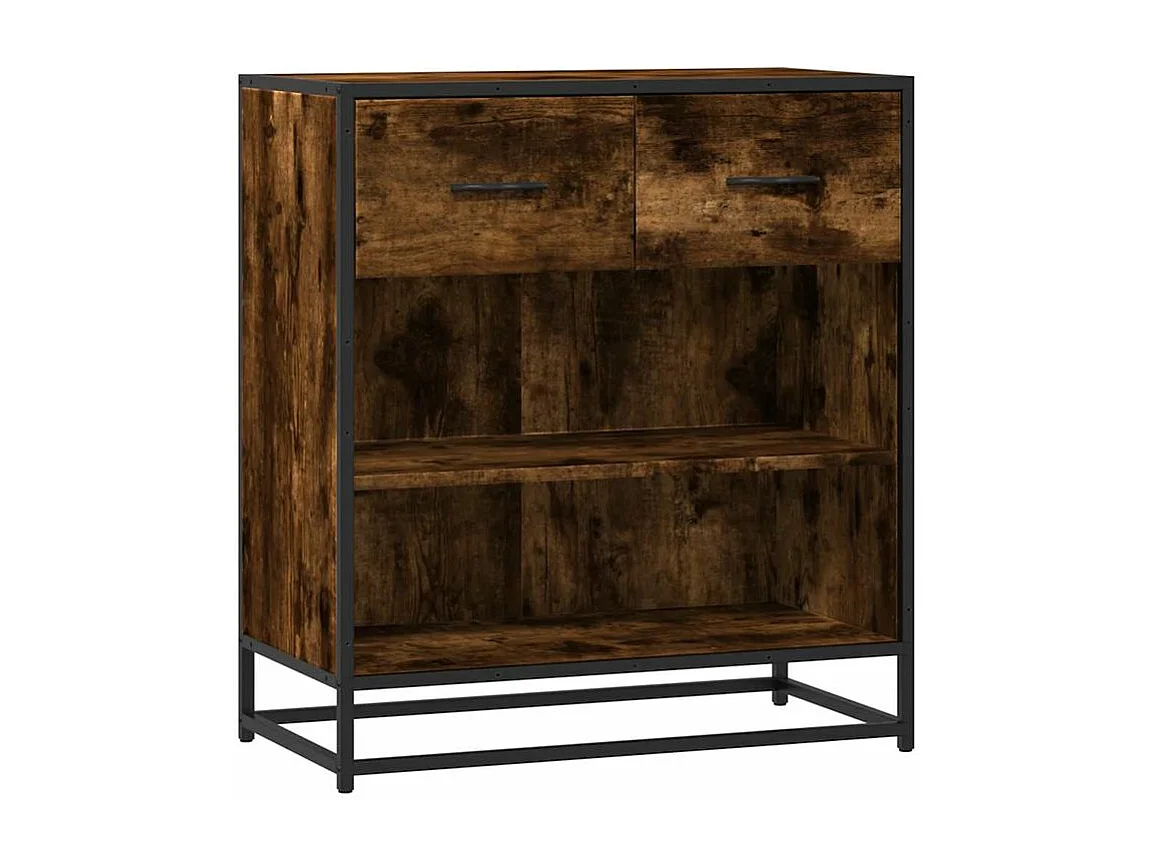 Buffet chêne fumé 68x35x76 bois d'ingénierie