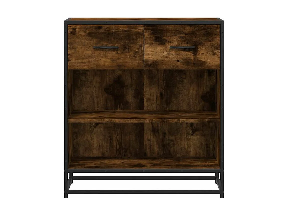 Buffet chêne fumé 68x35x76 bois d'ingénierie