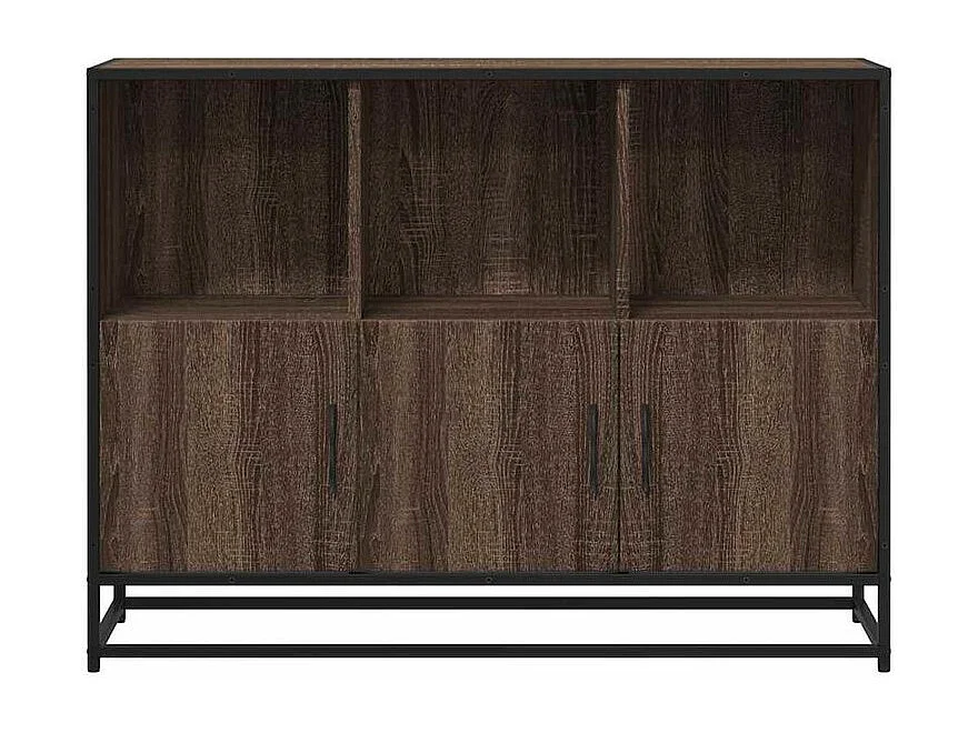 Buffet chêne marron 100x35x76 bois d'ingénierie