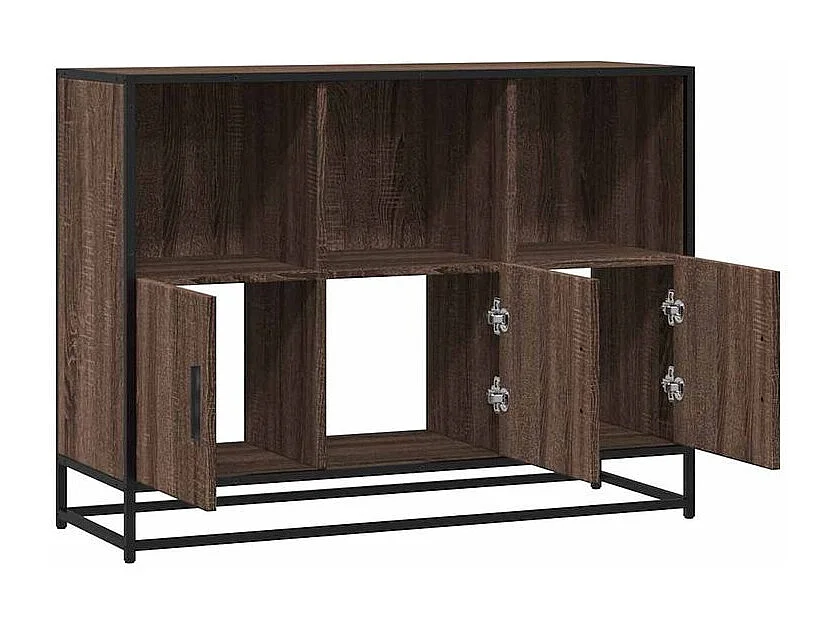 Buffet chêne marron 100x35x76 bois d'ingénierie