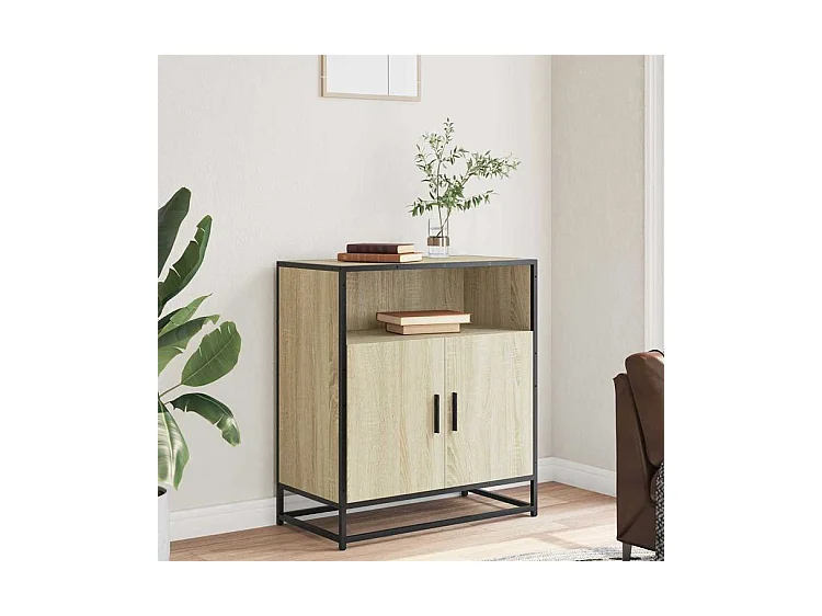 Buffet chêne sonoma 68x35x76 bois d'ingénierie