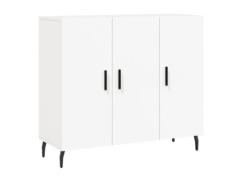 Buffet blanc 90x34x80 bois d'ingénierie