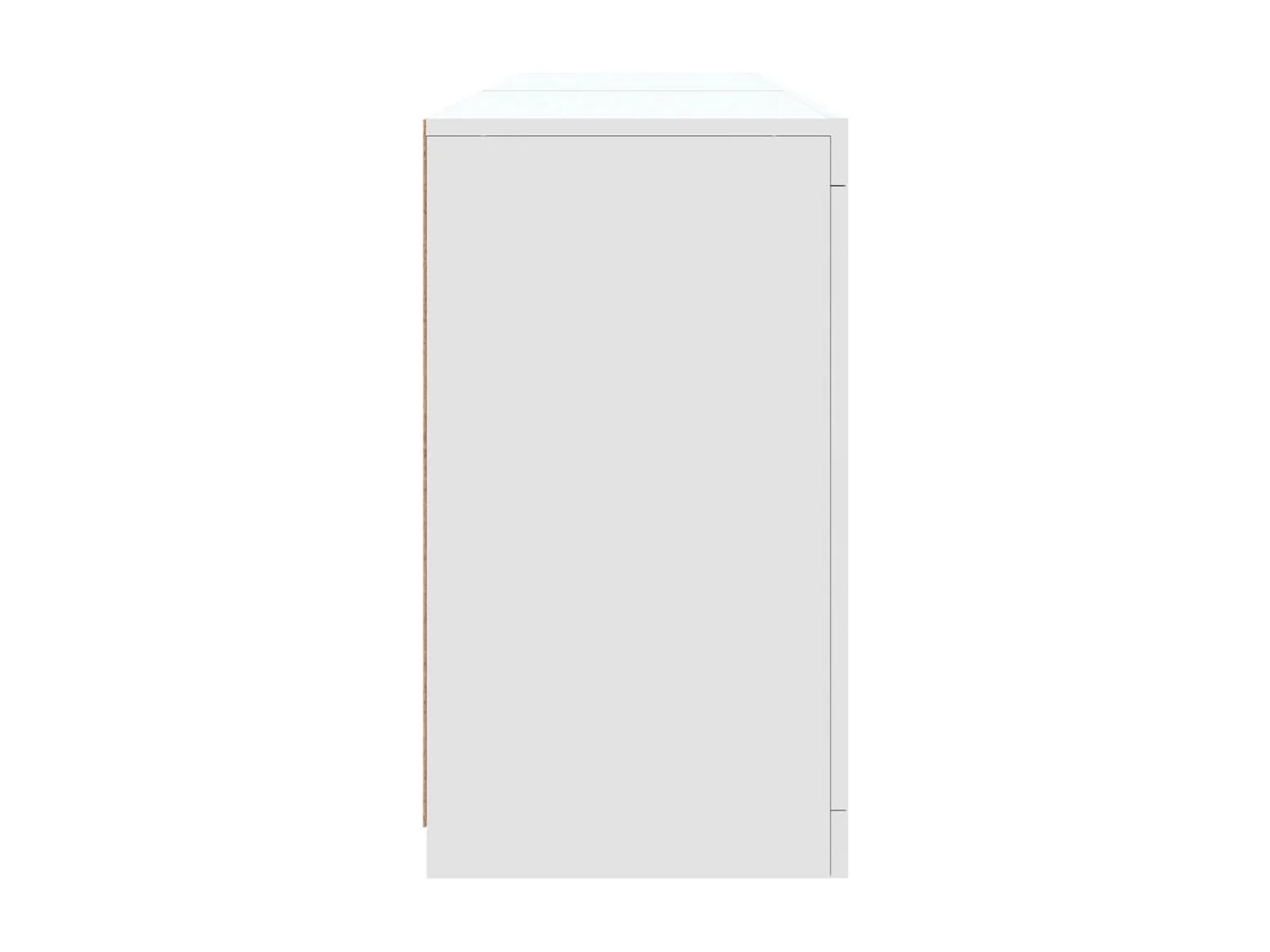 Buffet avec lumières LED blanc 162x37x67