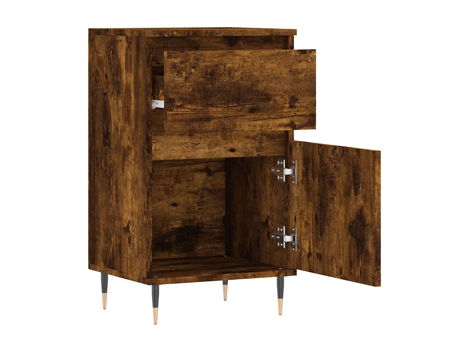 Buffet chêne fumé 40x35x70 bois d'ingénierie