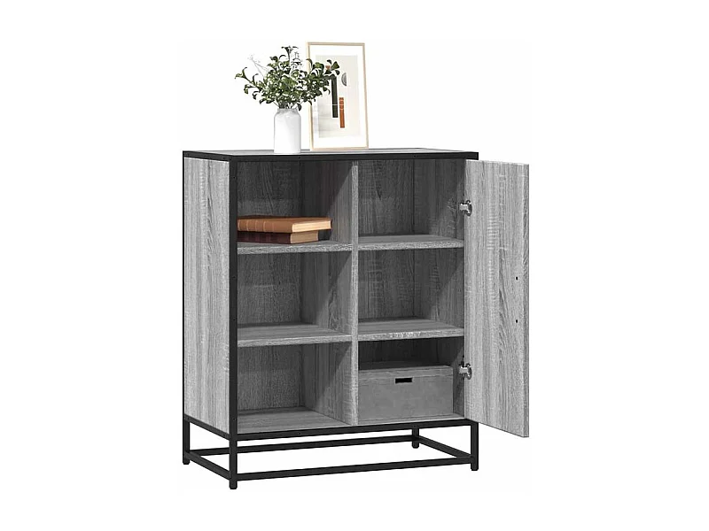 Buffet sonoma gris 62x35x76 bois d'ingénierie