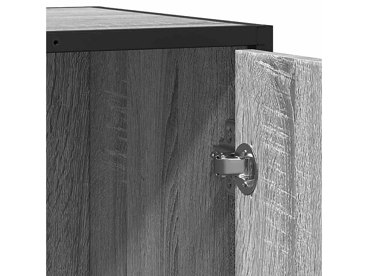 Buffet sonoma gris 62x35x76 bois d'ingénierie