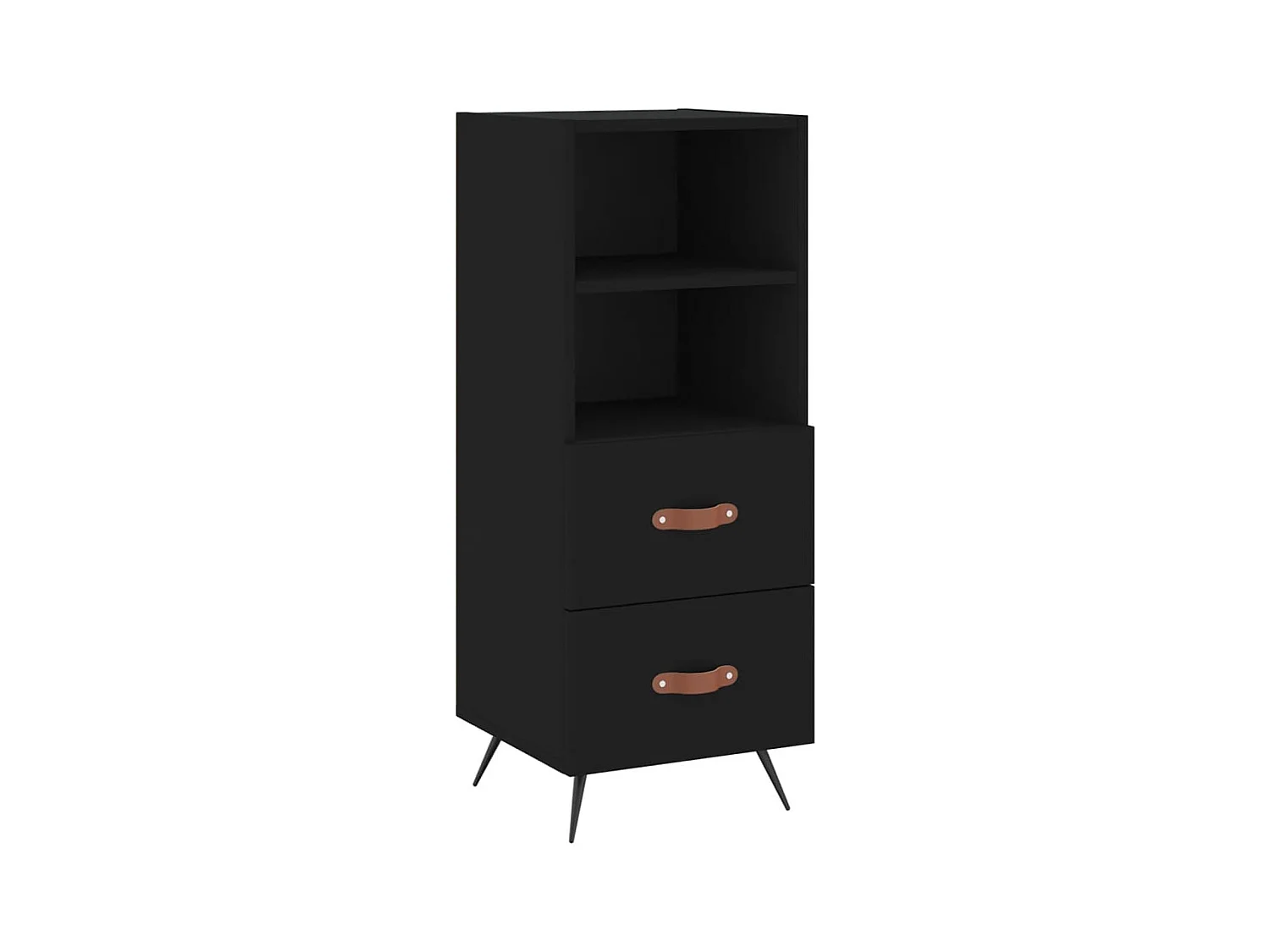 Buffet Noir 34,5x34x90 Bois d'ingénierie