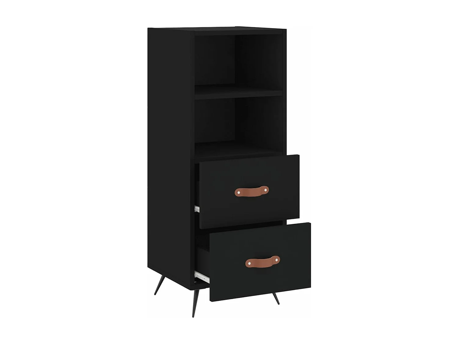 Buffet Noir 34,5x34x90 Bois d'ingénierie