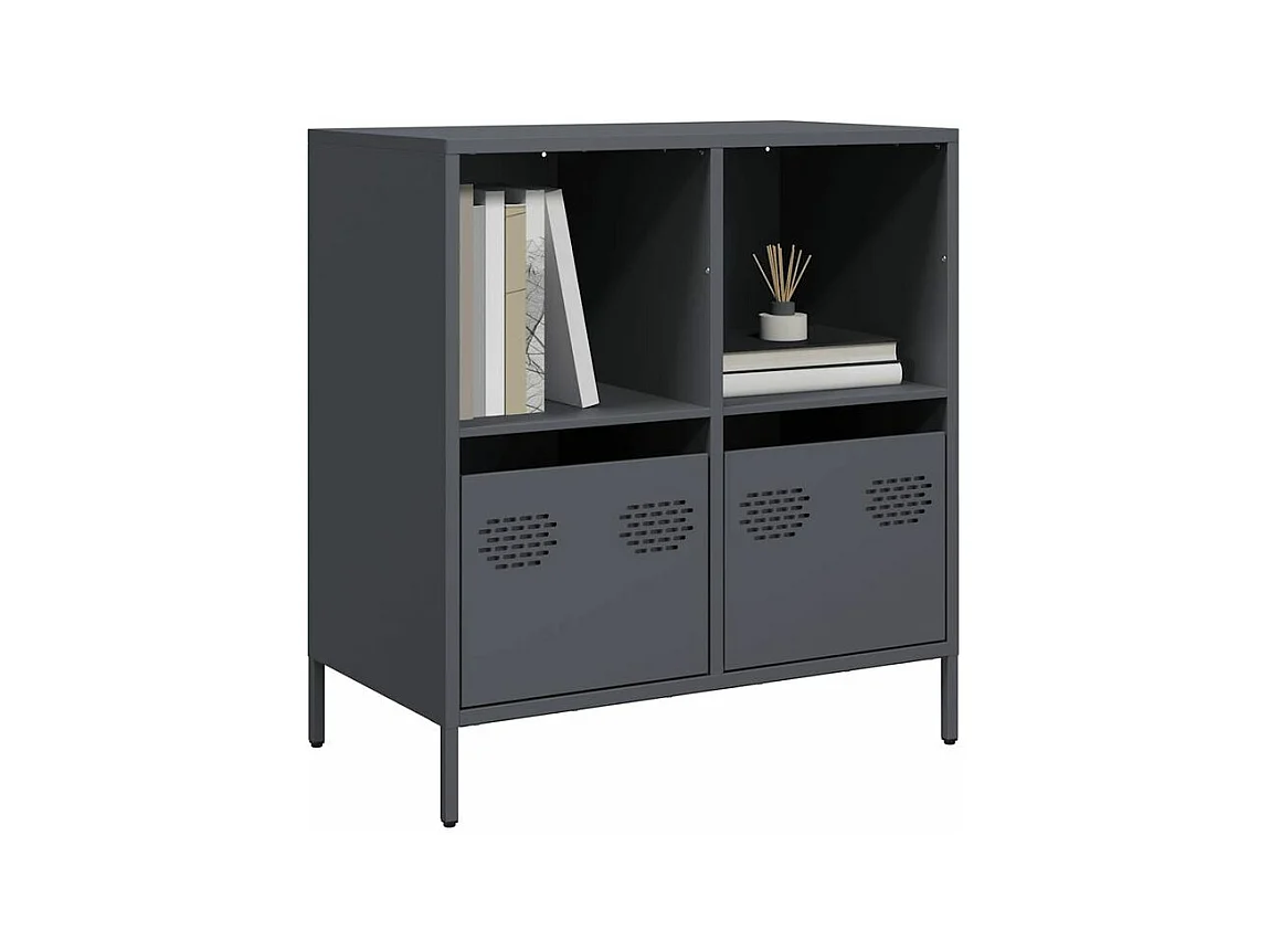 Buffet anthracite 68x39x73,5 acier laminé à froid