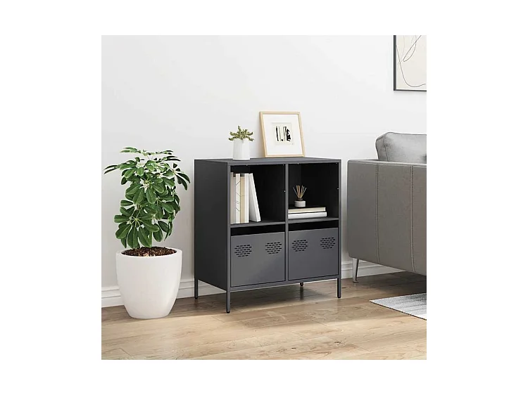 Buffet anthracite 68x39x73,5 acier laminé à froid