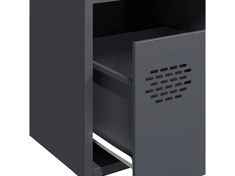 Buffet anthracite 68x39x73,5 acier laminé à froid