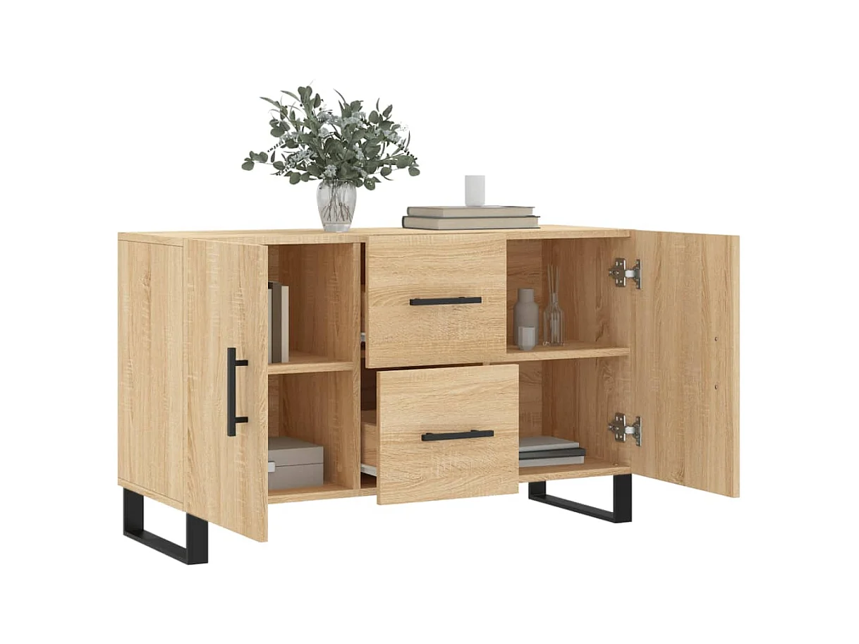 Buffet chêne sonoma 100x36x60 bois d'ingénierie
