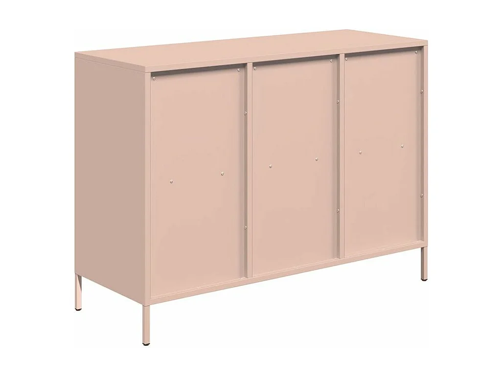 Buffet rose 101,5x39x73,5 acier laminé à froid