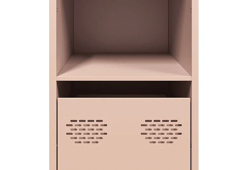 Buffet rose 101,5x39x73,5 acier laminé à froid