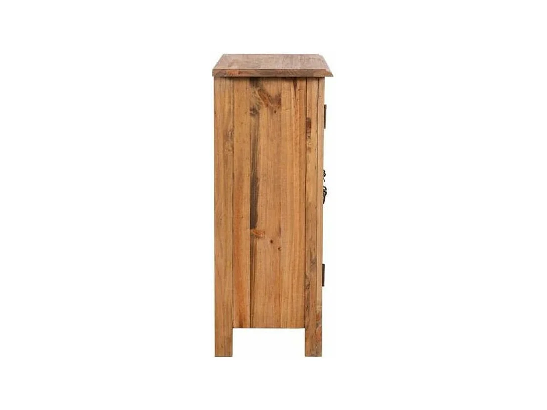 Armoire orientale 2 portes 1 étagère pin recyclé clair Caged