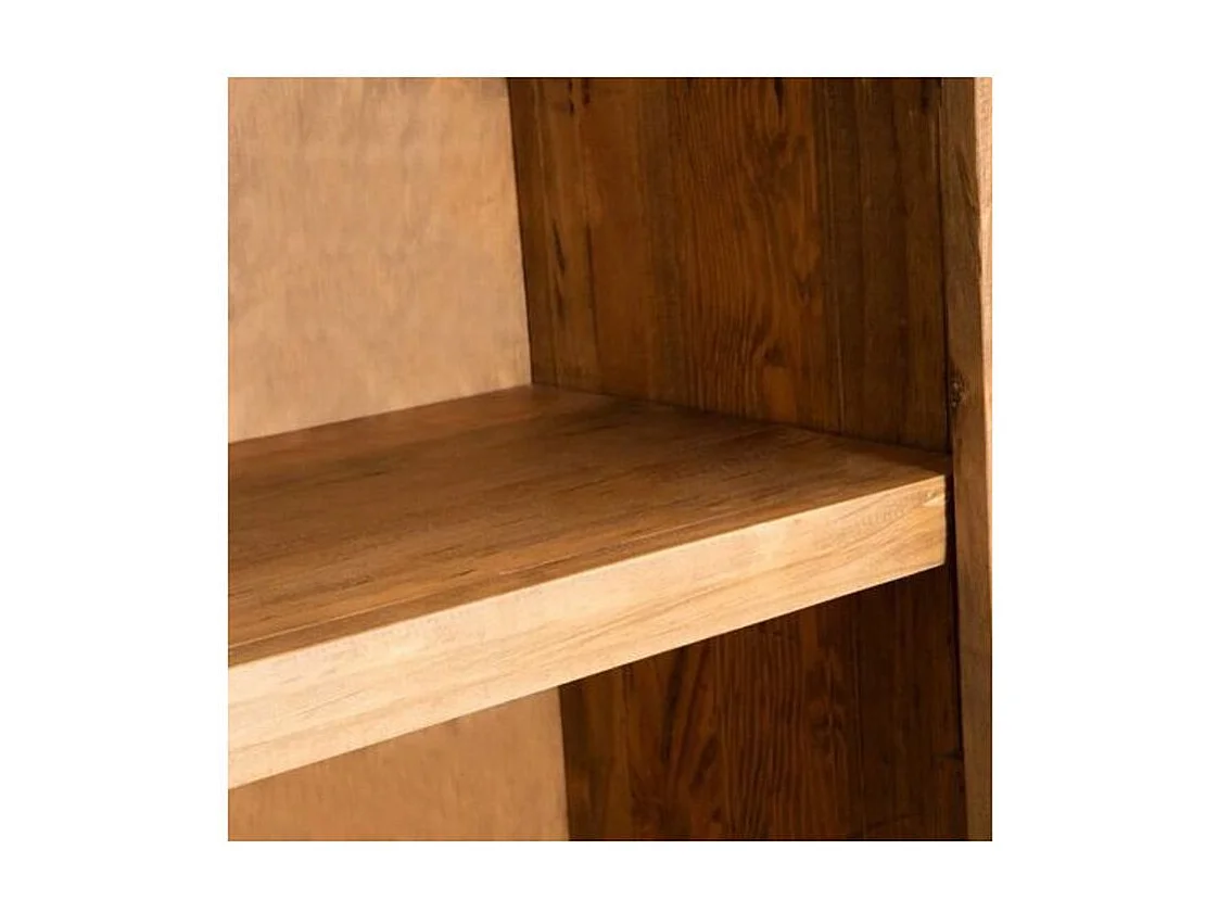 Armoire orientale 2 portes 1 étagère pin recyclé clair Caged