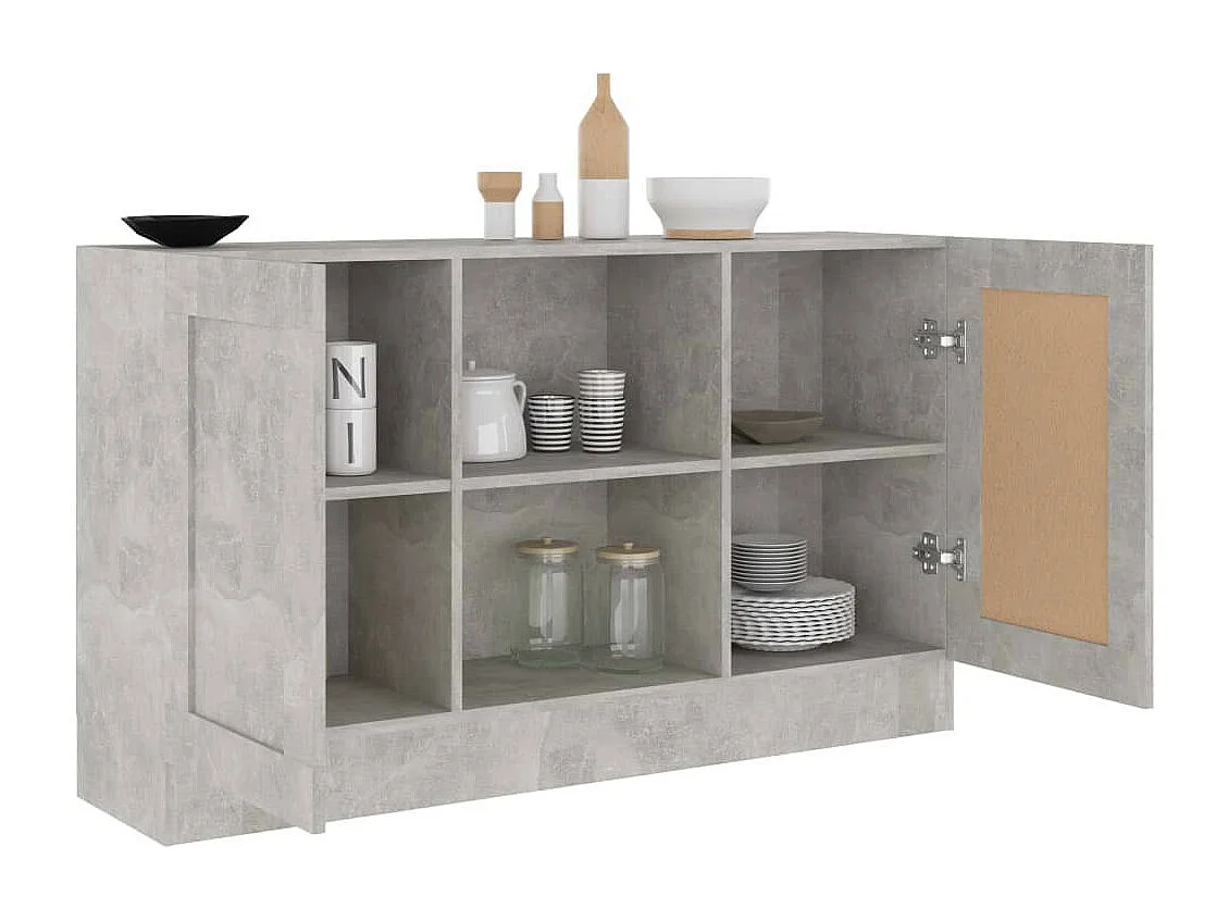 Buffet Gris béton 120x30,5x70