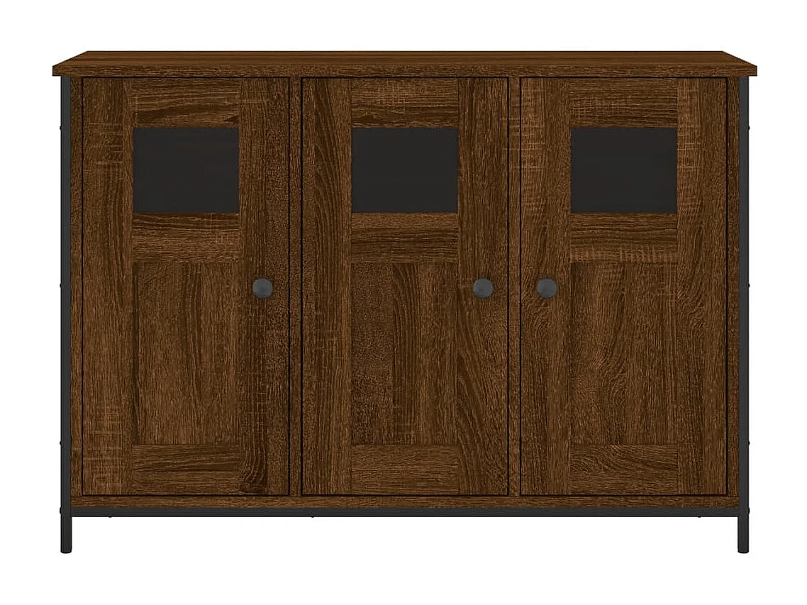 Buffet chêne marron 100x35x70 bois d'ingénierie