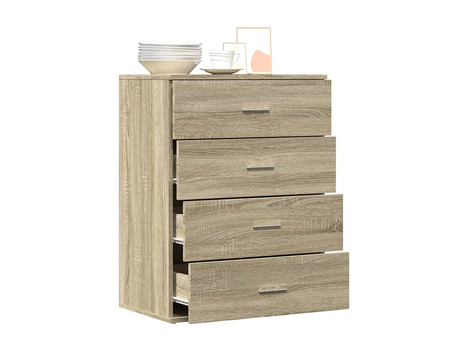 Buffet chêne sonoma 60x39x80 bois d'ingénierie