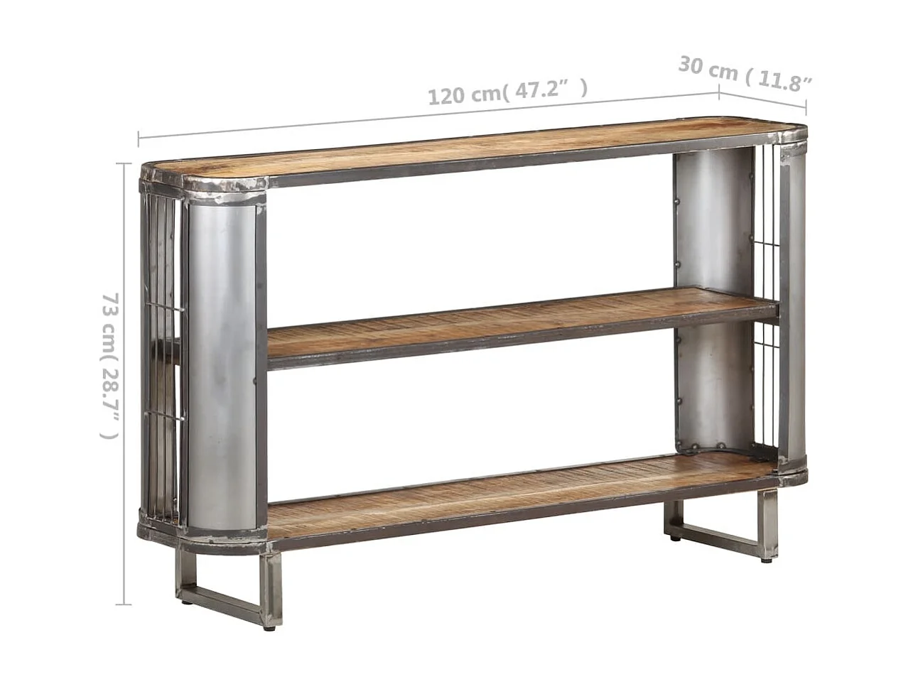 Buffet 120x30x73 Bois de manguier massif