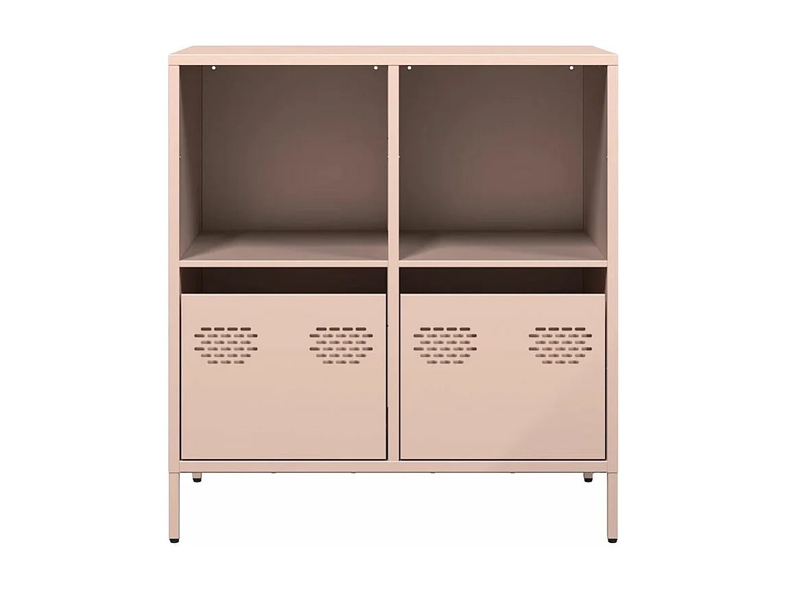 Buffet rose 68x39x73,5 acier laminé à froid