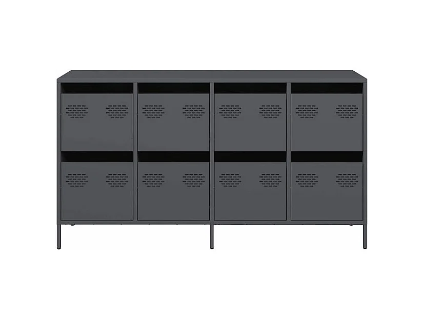 Buffet anthracite 135x39x73,5 acier laminé à froid