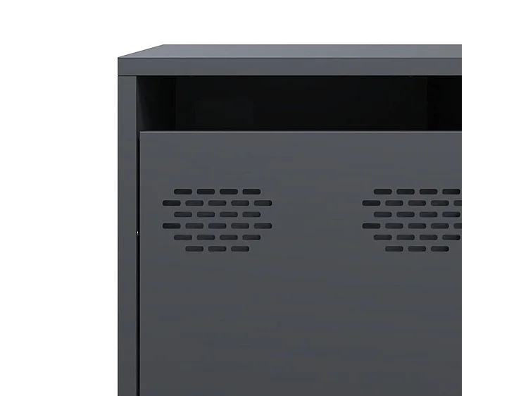 Buffet anthracite 135x39x73,5 acier laminé à froid