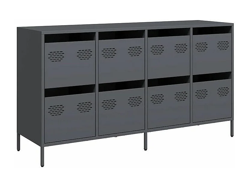 Buffet anthracite 135x39x73,5 acier laminé à froid