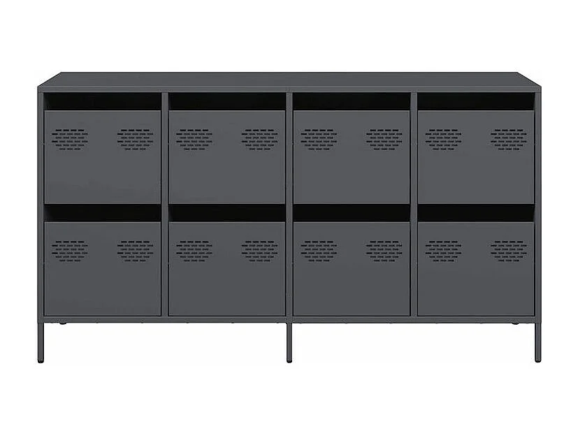 Buffet anthracite 135x39x73,5 acier laminé à froid
