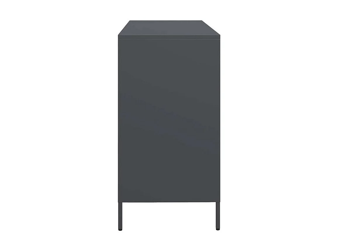 Buffet anthracite 135x39x73,5 acier laminé à froid