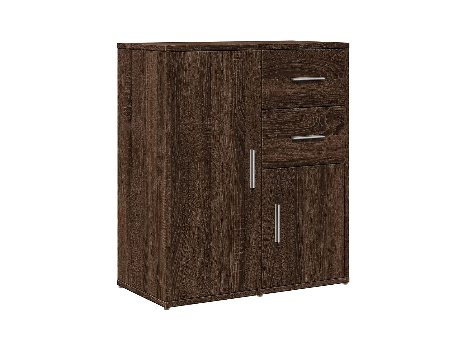 Buffet chêne marron 60x31x70 bois d'ingénierie