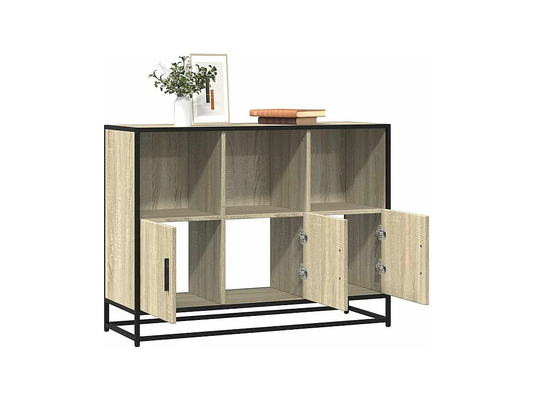 Buffet chêne sonoma 100x35x76 bois d'ingénierie