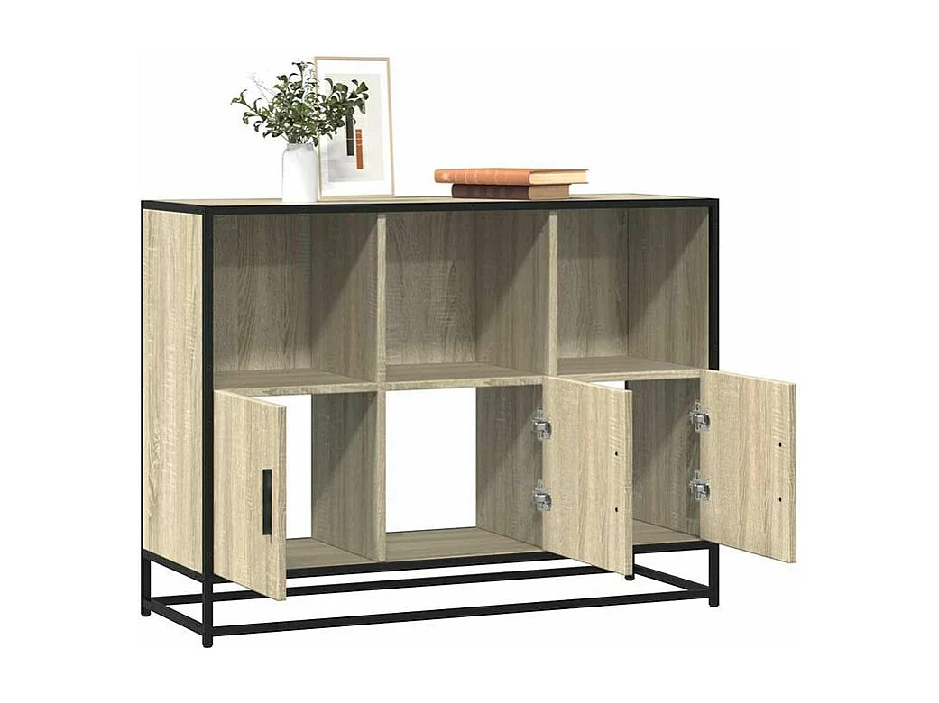 Buffet chêne sonoma 100x35x76 bois d'ingénierie