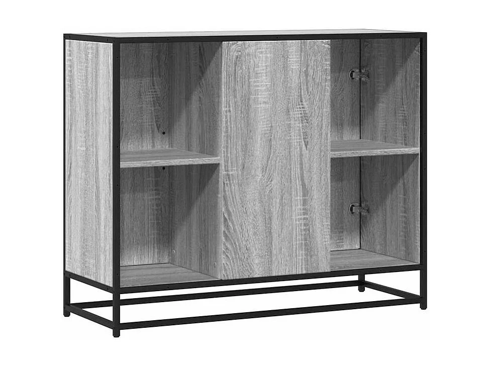 Buffet sonoma gris 92x35x76 bois d'ingénierie