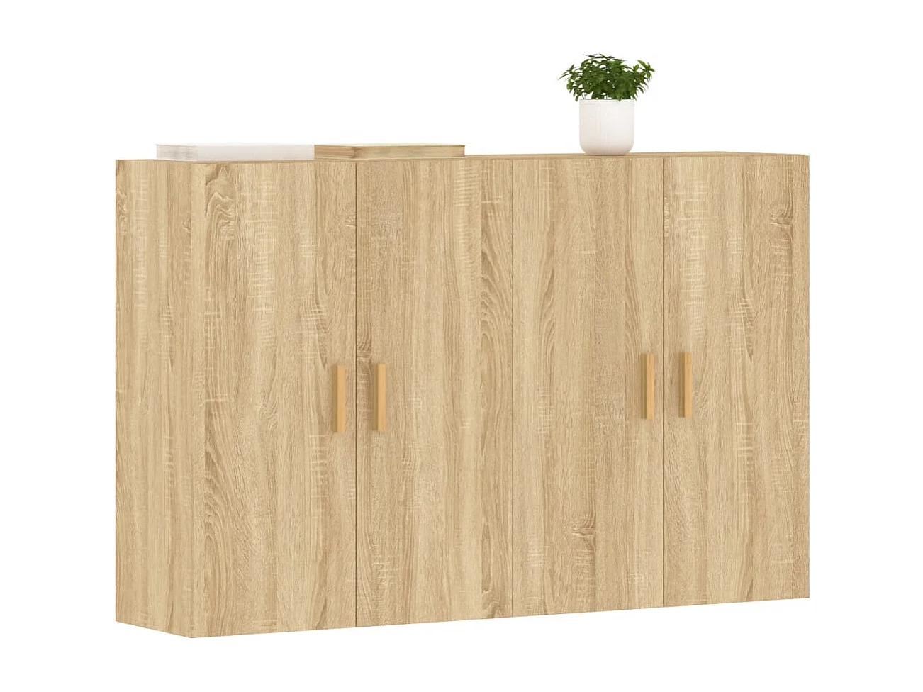 Armoires murales 2 pcs chêne sonoma bois d'ingénierie